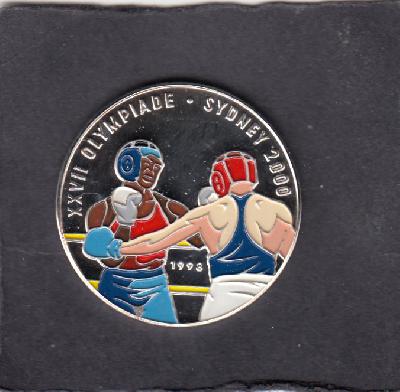 Beschrijving: 1.000 Francs S-OLYMPIC BOXERS 2000 Coloured